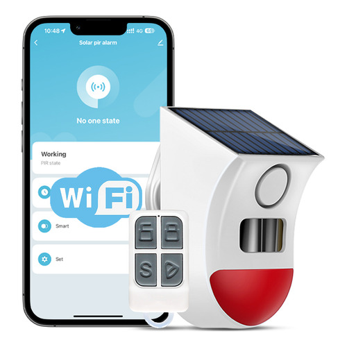 Alarma Solar WiFi con Sirena 120dB